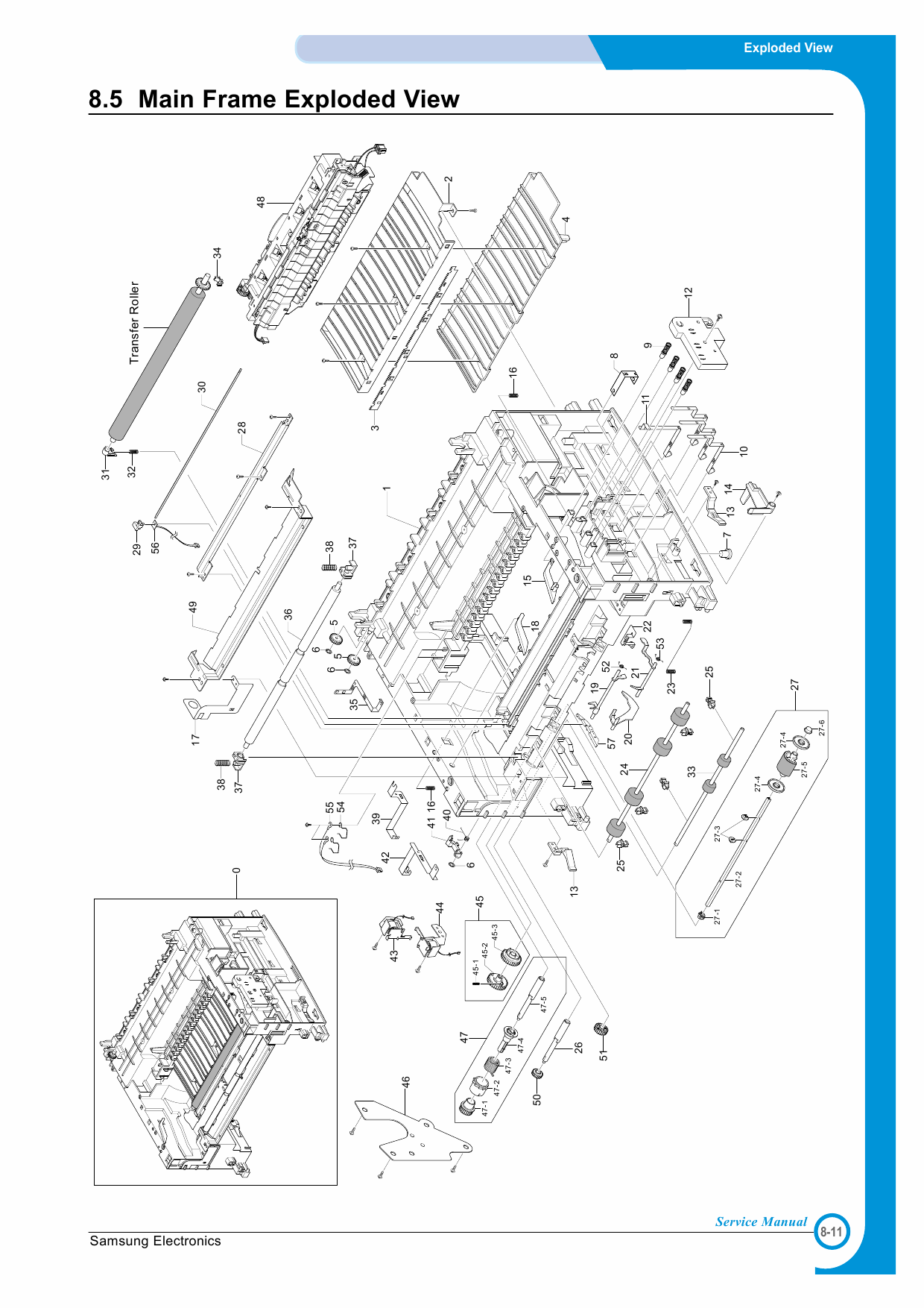 Samsung FACXIMILE SF-560 Parts Manual-5